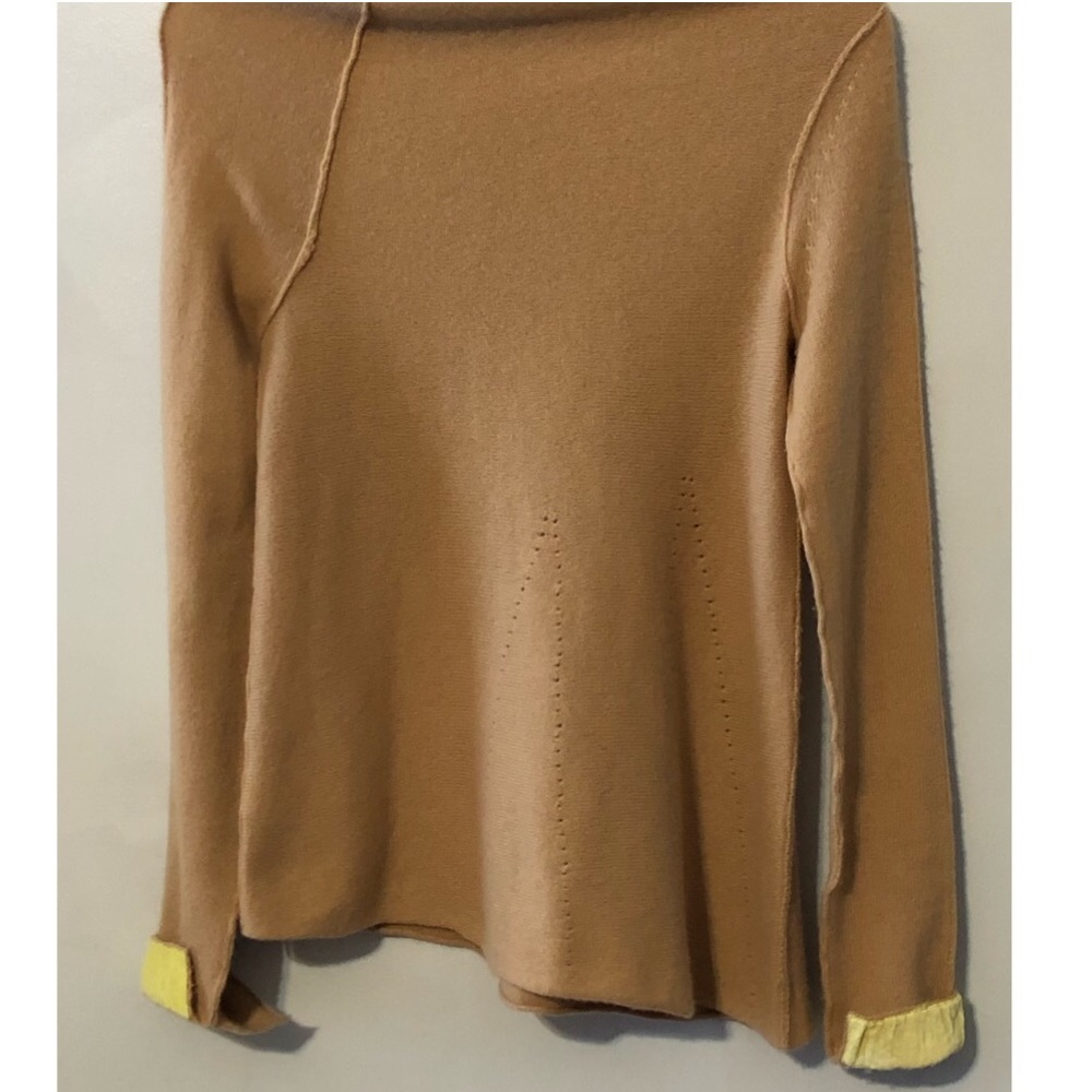 Anthropologie Moth 100% Cashmere Cowl Neck Top - Picture 2 of 9
